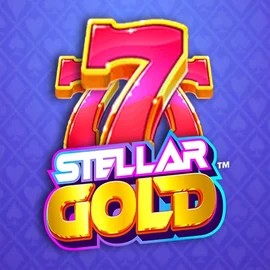 Official Slots logo: Stellar Gold by Snowborn Games at Lucky Wave Casino
