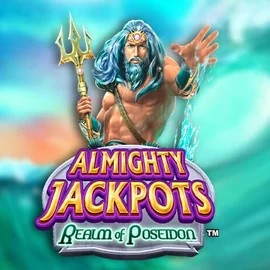 Try Almighty Jackpots – Realm of Poseidon slot by Novomatic on luckywave-casino.net – logo image