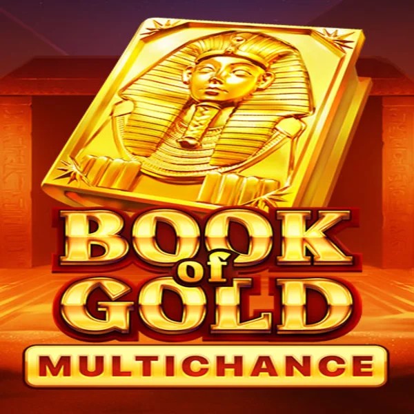 Book of Gold Multichance slot icon by Playson, available at Lucky Wave Casino