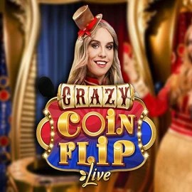Crazy Coin Flip logo – Live Casino by Evolution at Lucky Wave Casino