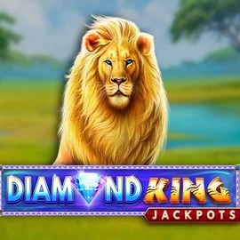 Diamond King Jackpots by SpinPlay Games, showcased at luckywave-casino.net – game logo
