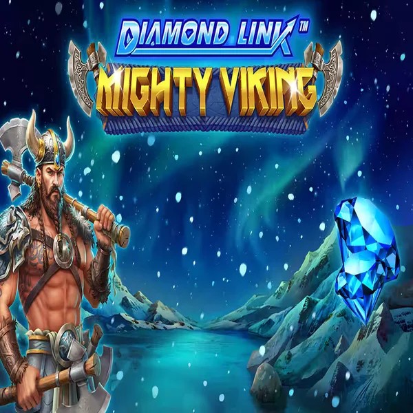 Diamond Link Mighty Viking slot visual from Greentube available on luckywave-casino.net