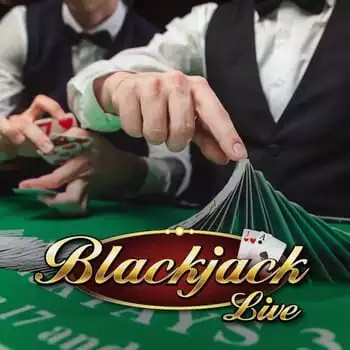Live Blackjack slot visual from Evolution available on luckywave-casino.net