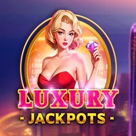 Luxury Jackpots slot logo by Triple Cherry at Lucky Wave Casino