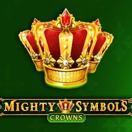Mighty Symbols Crowns slot logo by Wazdan at Lucky Wave Casino