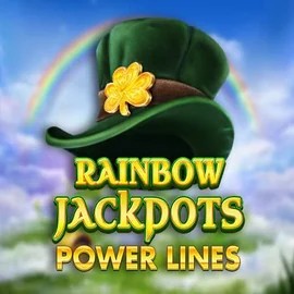 Rainbow Jackpots Power Lines logo – Jackpots by Red Tiger Gaming at Lucky Wave Casino