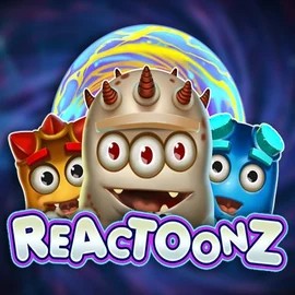 Reactoonz casino game by Play’n GO – featured logo at Lucky Wave Casino