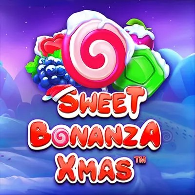 Official Slots logo: Sweet Bonanza Xmas Slot by Pragmatic Play at Lucky Wave Casino